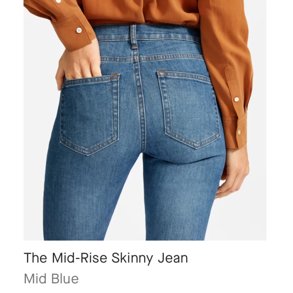 Everlane mid rise “mom” skinny jeans - size 29
